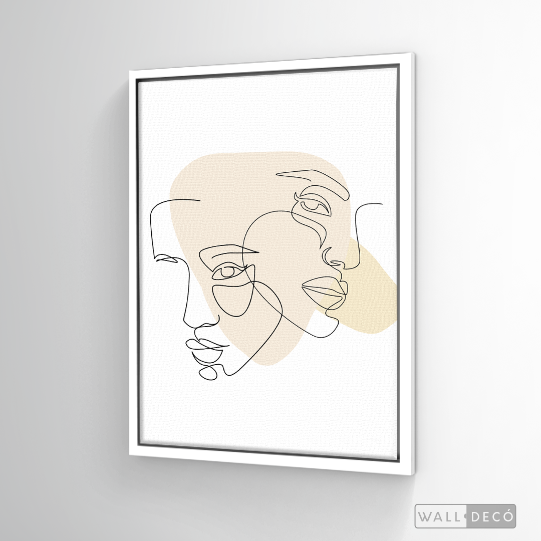 Cuadro Face Lines Empatía