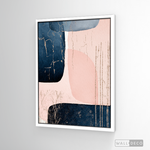 Cargar imagen en el visor de la galería, Cuadro Fragmentos Abstractos Rosa Y Azul
