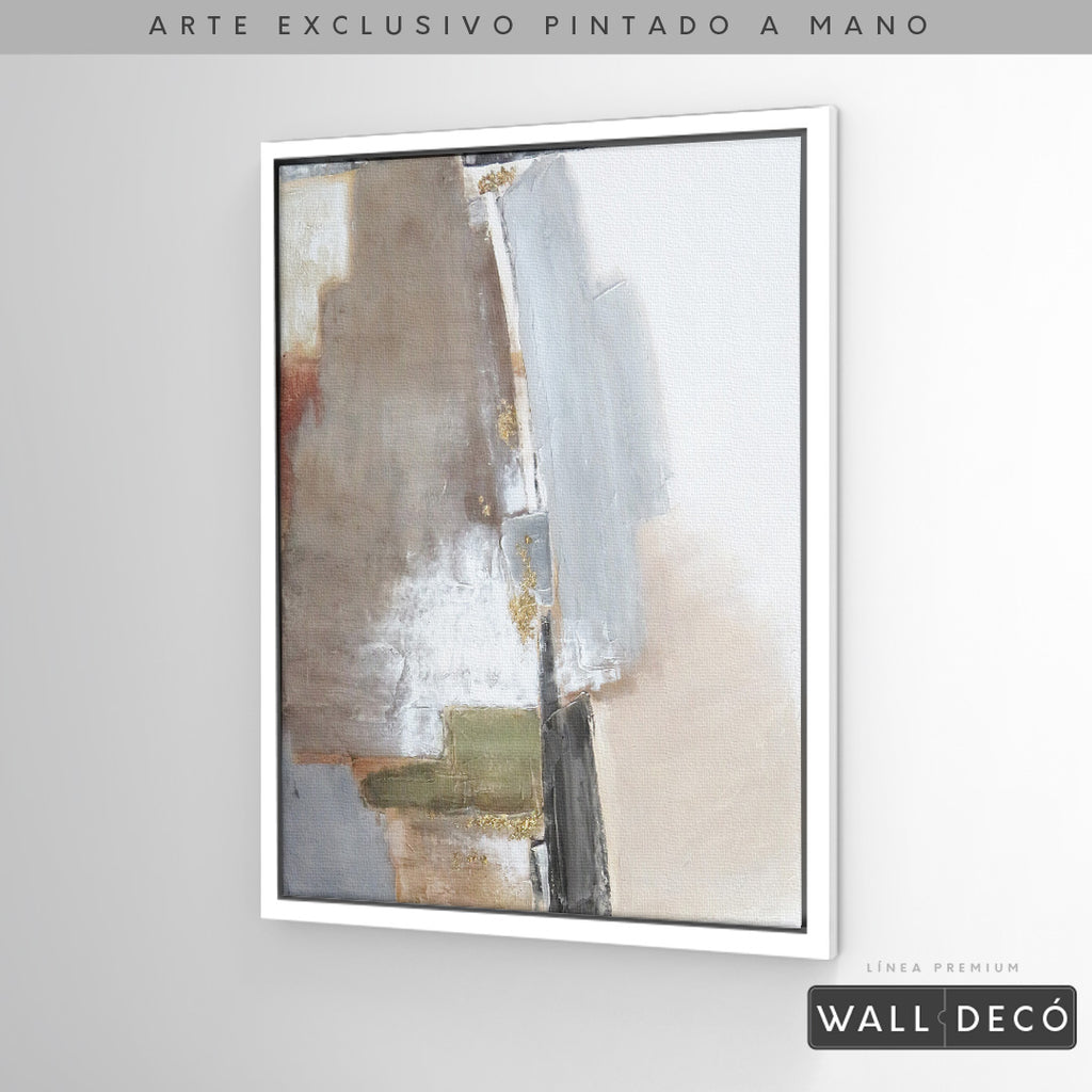 Arte Pintado a Mano Naturaleza Estructural Vertical