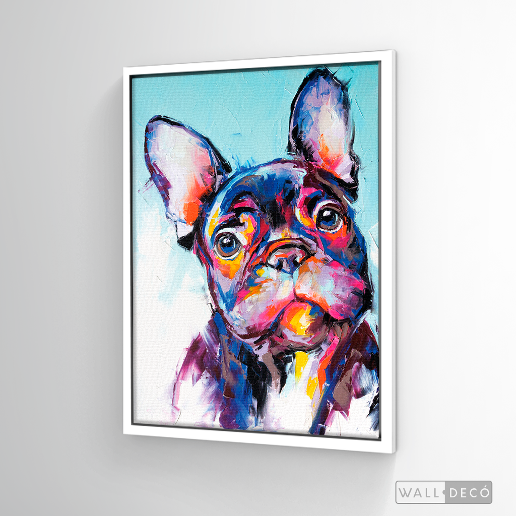 Cuadro Arte Bulldog Frances Color