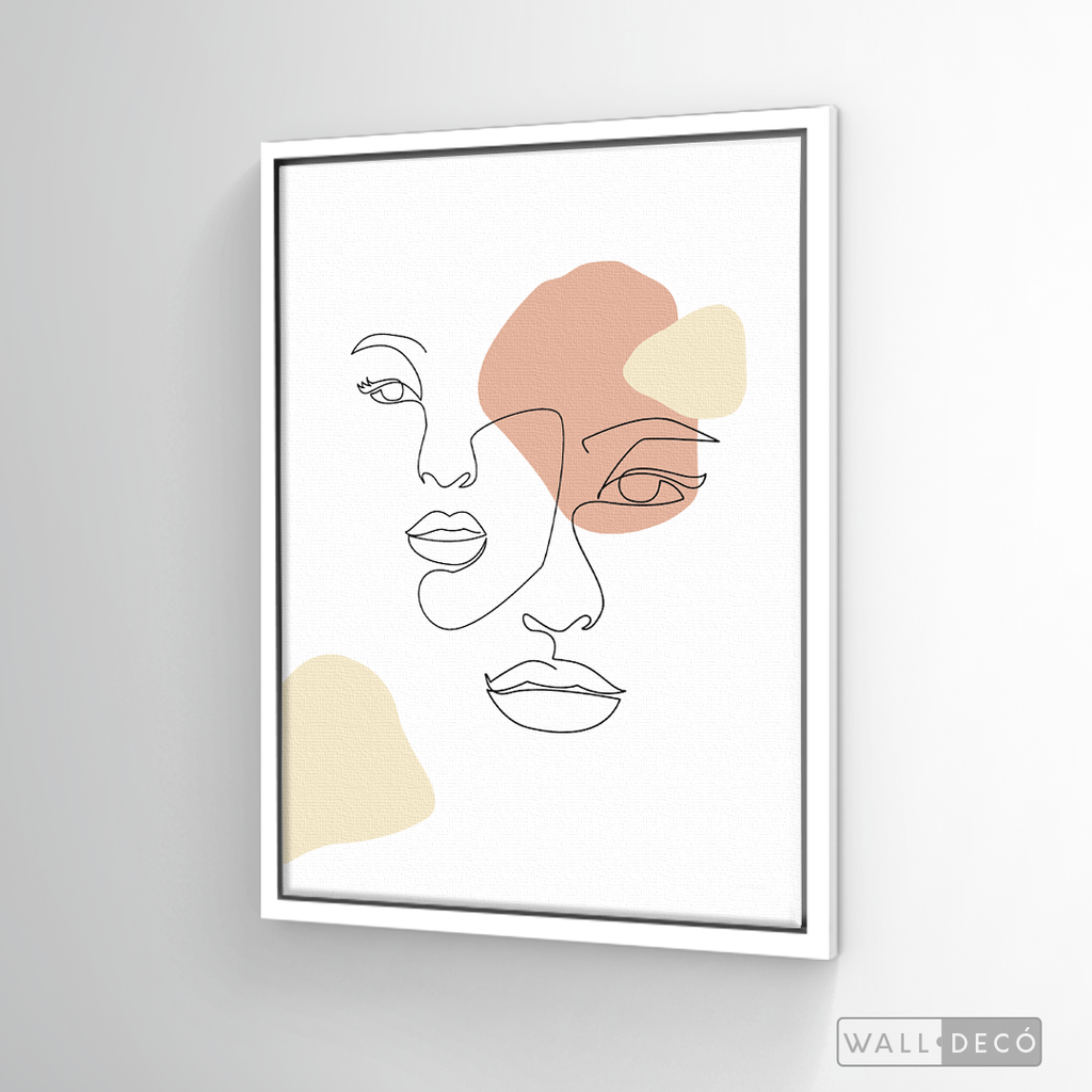 Cuadro Face Lines Simpatía