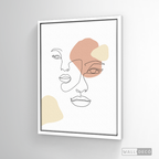 Cuadro Face Lines Simpatía