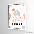 Cuadro Infantil Elefante Strong