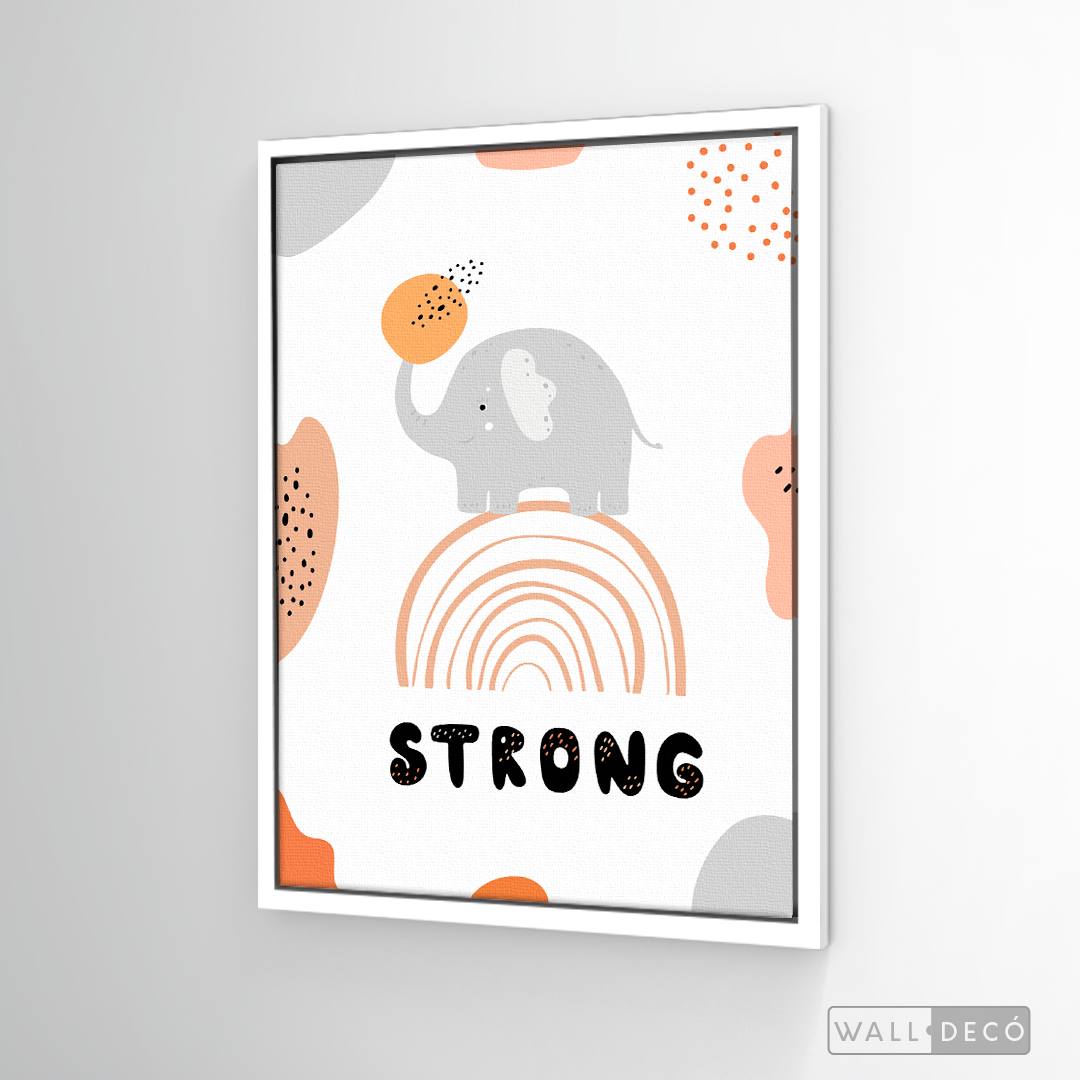 Cuadro Infantil Elefante Strong