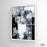 Cargar imagen en el visor de la galería, Cuadro Abstracto Blanco y Negro
