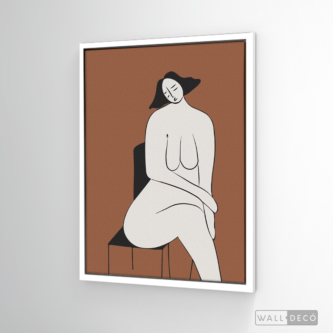 Cuadro Minimalista Figura Humana Dos