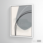 Cuadro Abstracto Nórdico Óvalos Uno