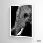 Cargar imagen en el visor de la galería, Cuadro Animales Elefante B/N
