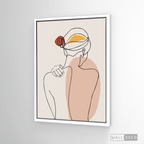 Cuadro Mujer Line Art Dos