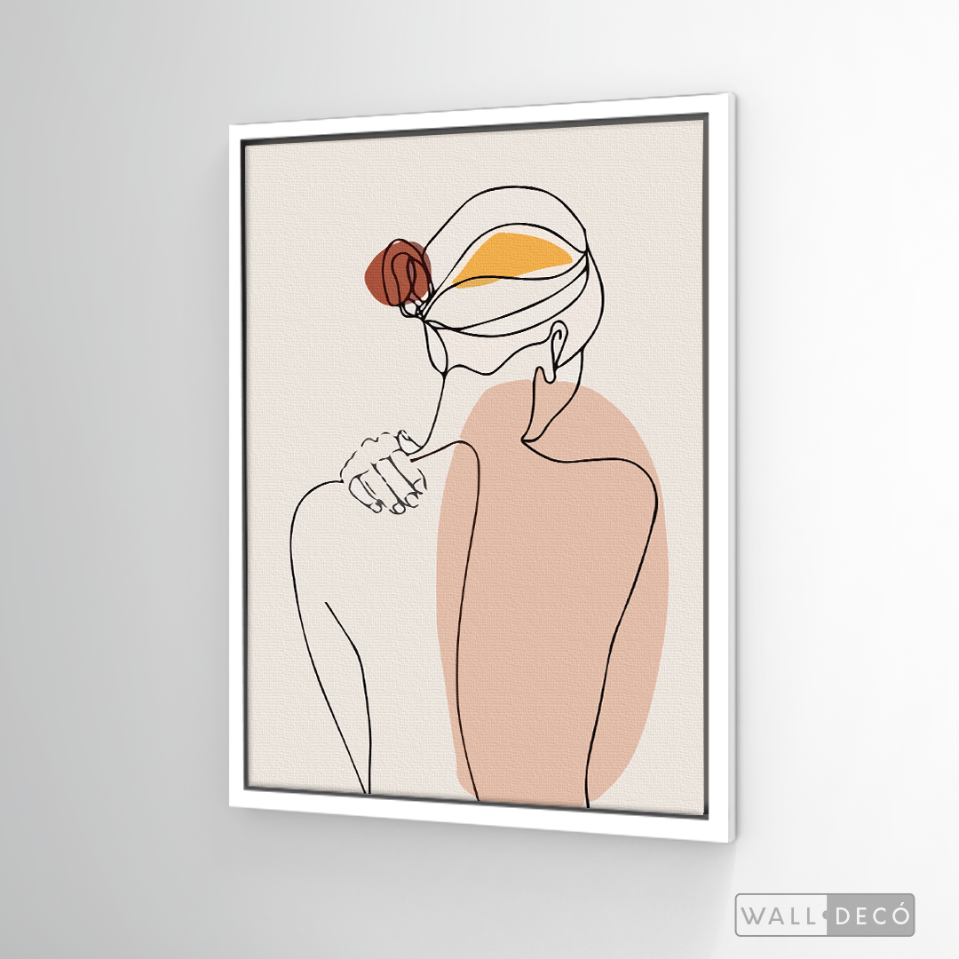 Cuadro Mujer Line Art Dos