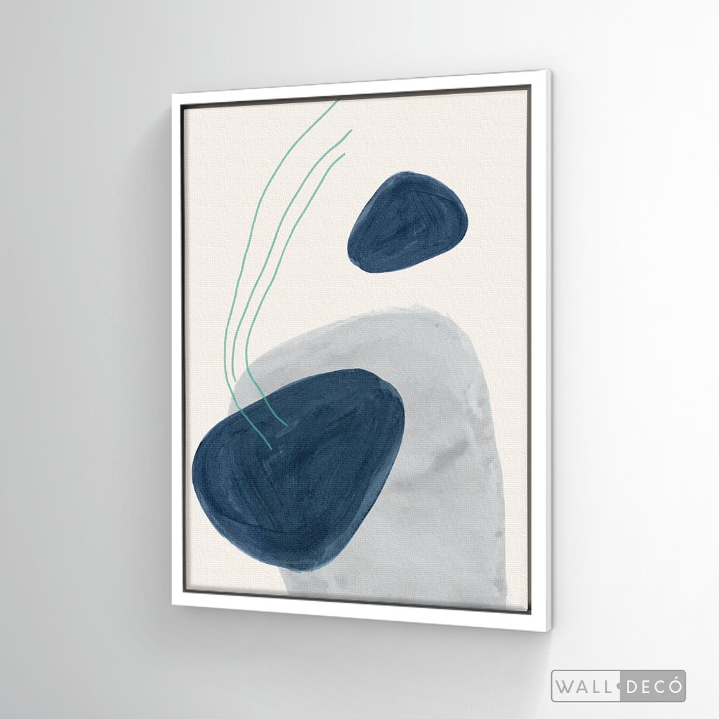 Cuadro Abstracto Calma en Azul
