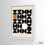 Cuadro Minimalista Geométrico Café