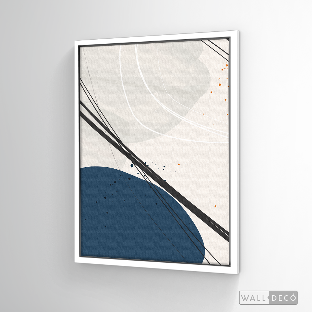 Cuadro Abstracto Nórdico Óvalos Tres