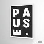 Cuadro Minimalista Pause