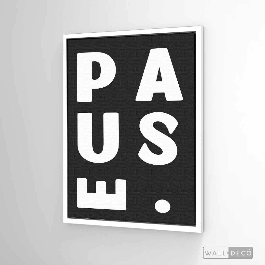 Cuadro Minimalista Pause