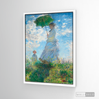 Cuadro Arte Mujer con sombrilla, Claude Monet