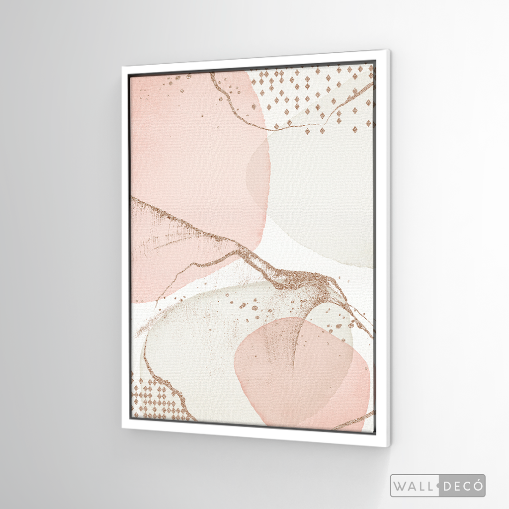 Cuadro Fragmentos Abstractos Rosa