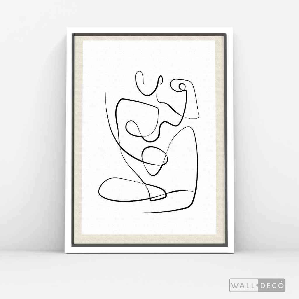 Cuadro Minimalista Figura Humana