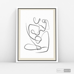 Cuadro Minimalista Figura Humana