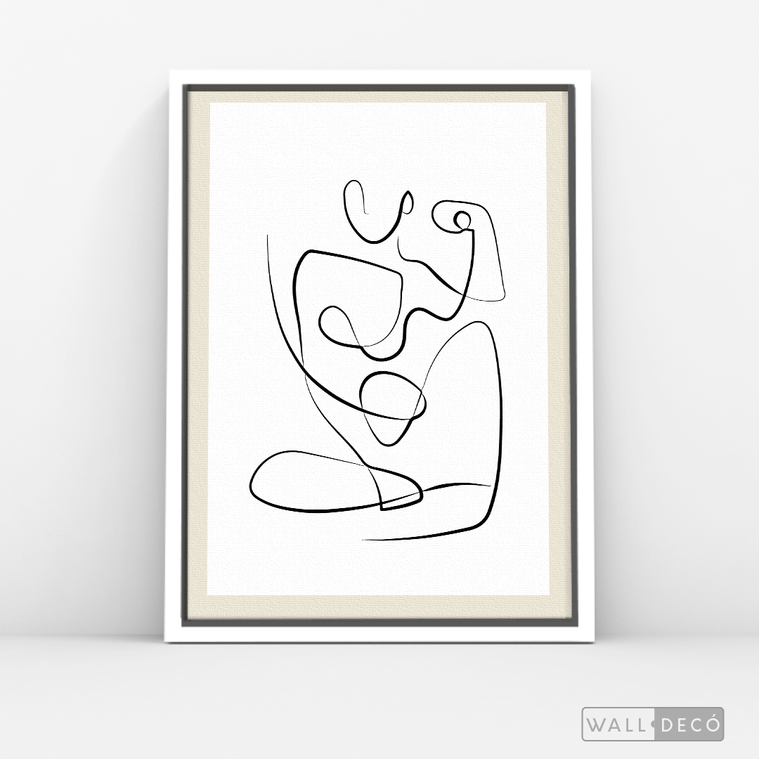 Cuadro Minimalista Figura Humana