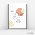 Cuadro Face Lines Simpatía