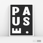Cuadro Minimalista Pause