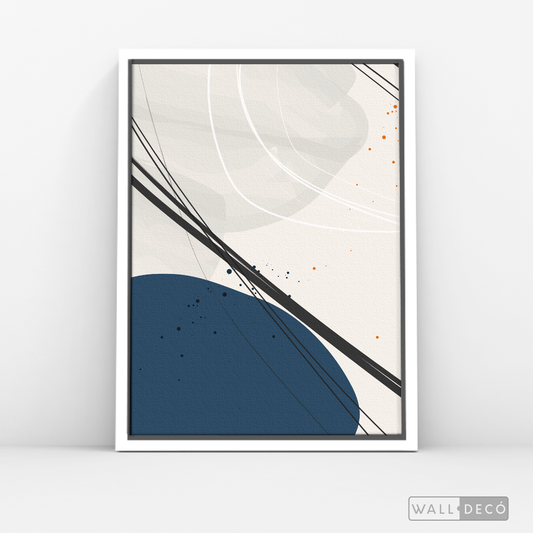 Cuadro Abstracto Nórdico Óvalos Tres