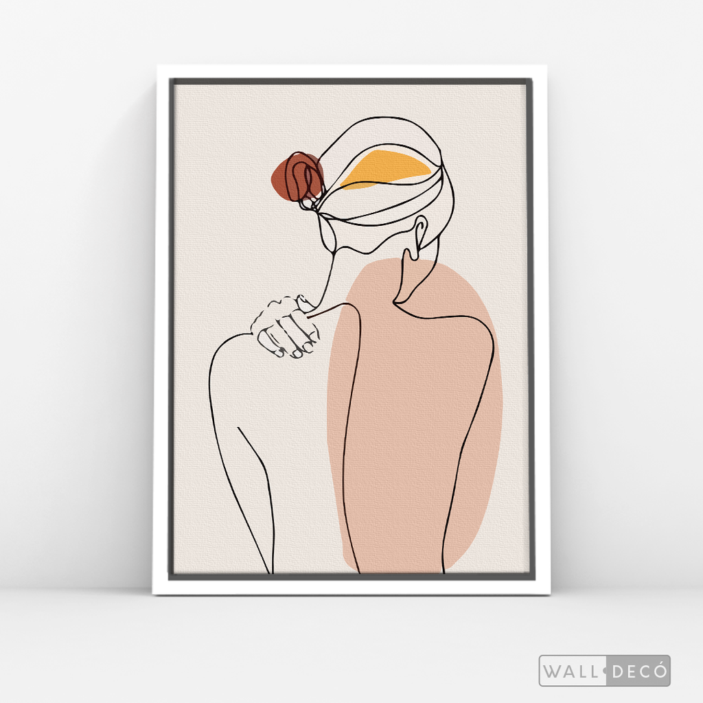 Cuadro Mujer Line Art Dos