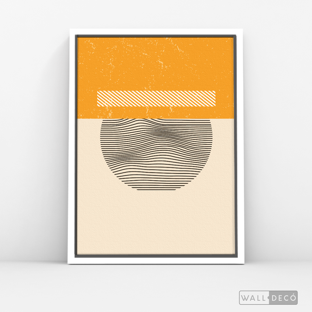 Cuadro Abstracto Minimal Sunset Yellow