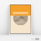 Cuadro Abstracto Minimal Sunset Yellow