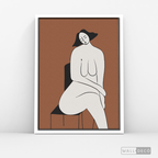 Cuadro Minimalista Figura Humana Dos
