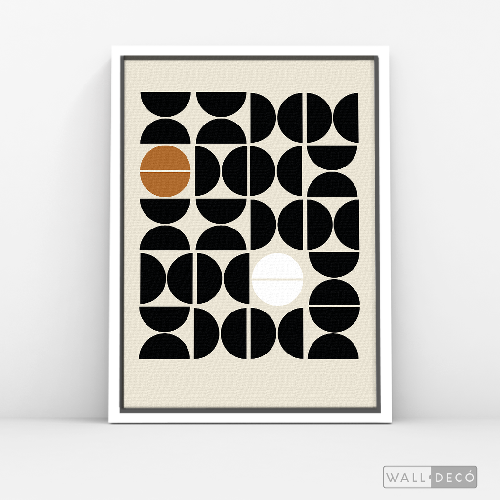 Cuadro Minimalista Geométrico Café