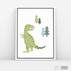 Cuadro Infantil Dinosaurio