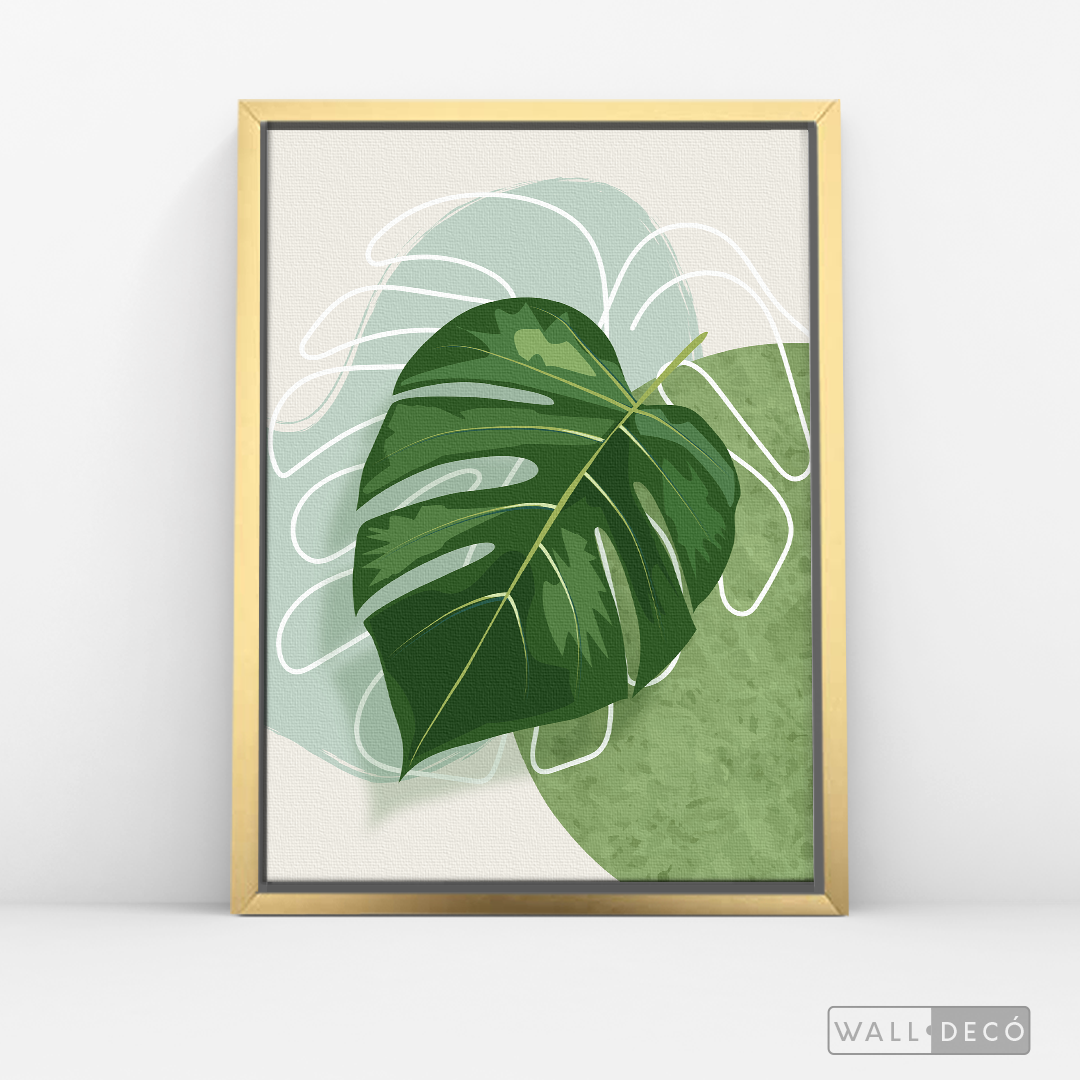 Cuadro Botánico Monstera Tropical