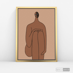 Cuadro Minimalista Figura Humana Tres