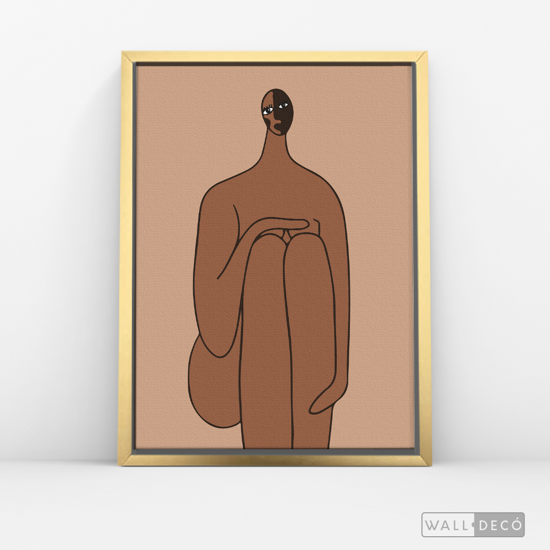 Cuadro Minimalista Figura Humana Tres