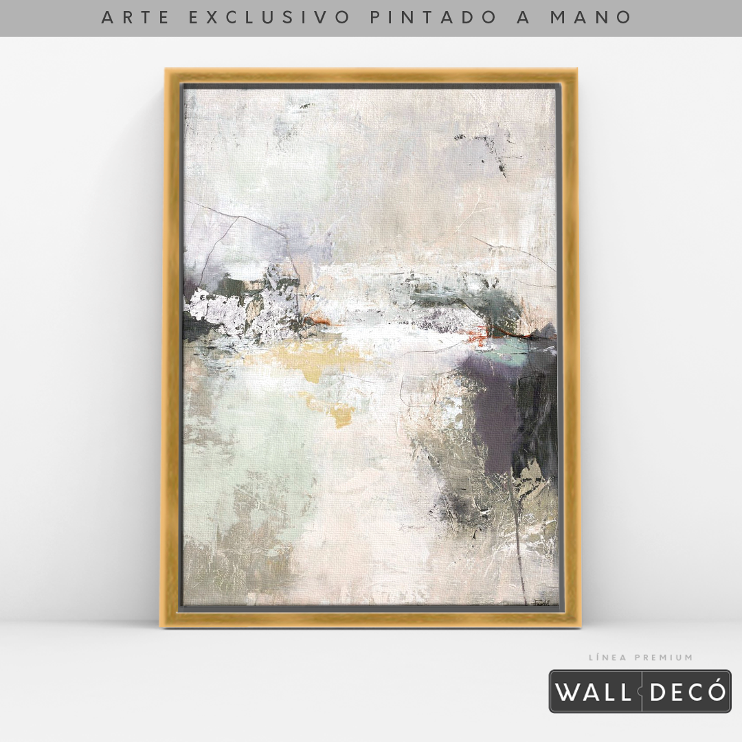 Arte Pintado a Mano Bruma Del Amanecer Vertical