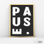 Cuadro Minimalista Pause