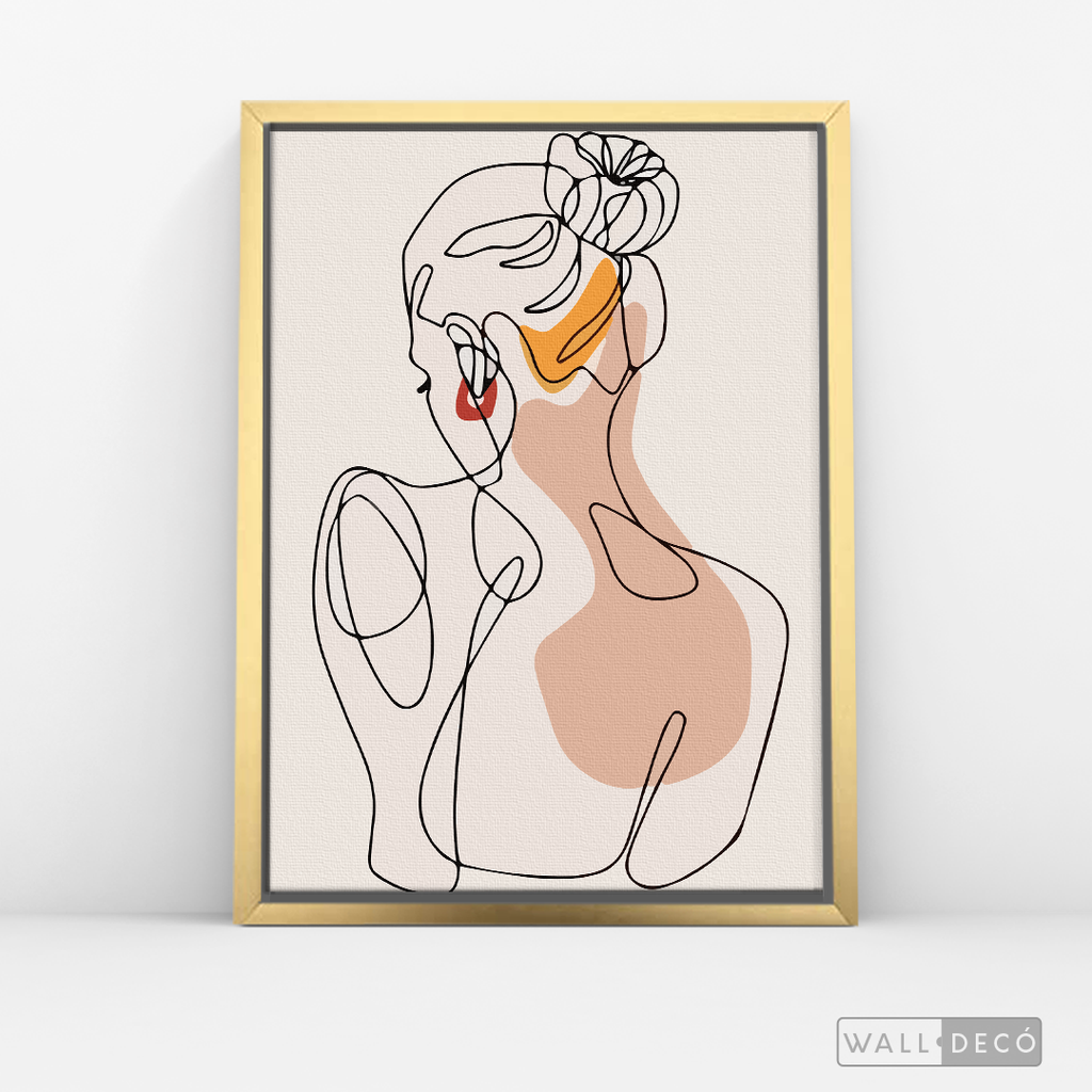 Cuadro Mujer Line Art