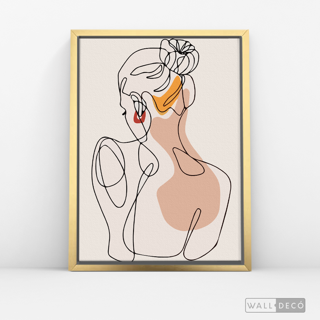 Cuadro Mujer Line Art