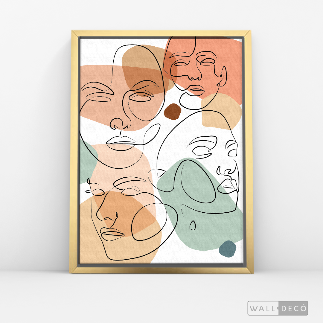 Cuadro Face Line Mujeres