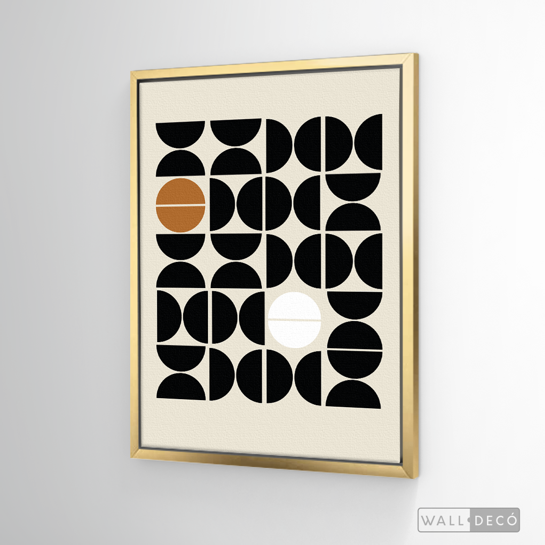 Cuadro Minimalista Geométrico Café