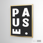Cuadro Minimalista Pause