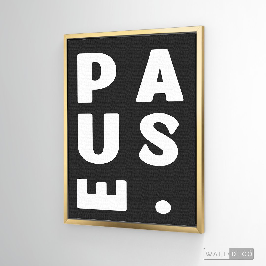 Cuadro Minimalista Pause
