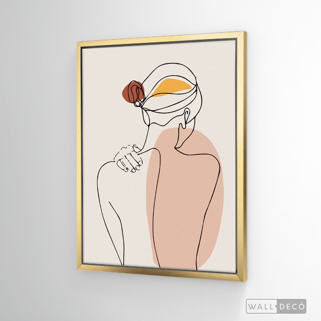 Cuadro Mujer Line Art Dos
