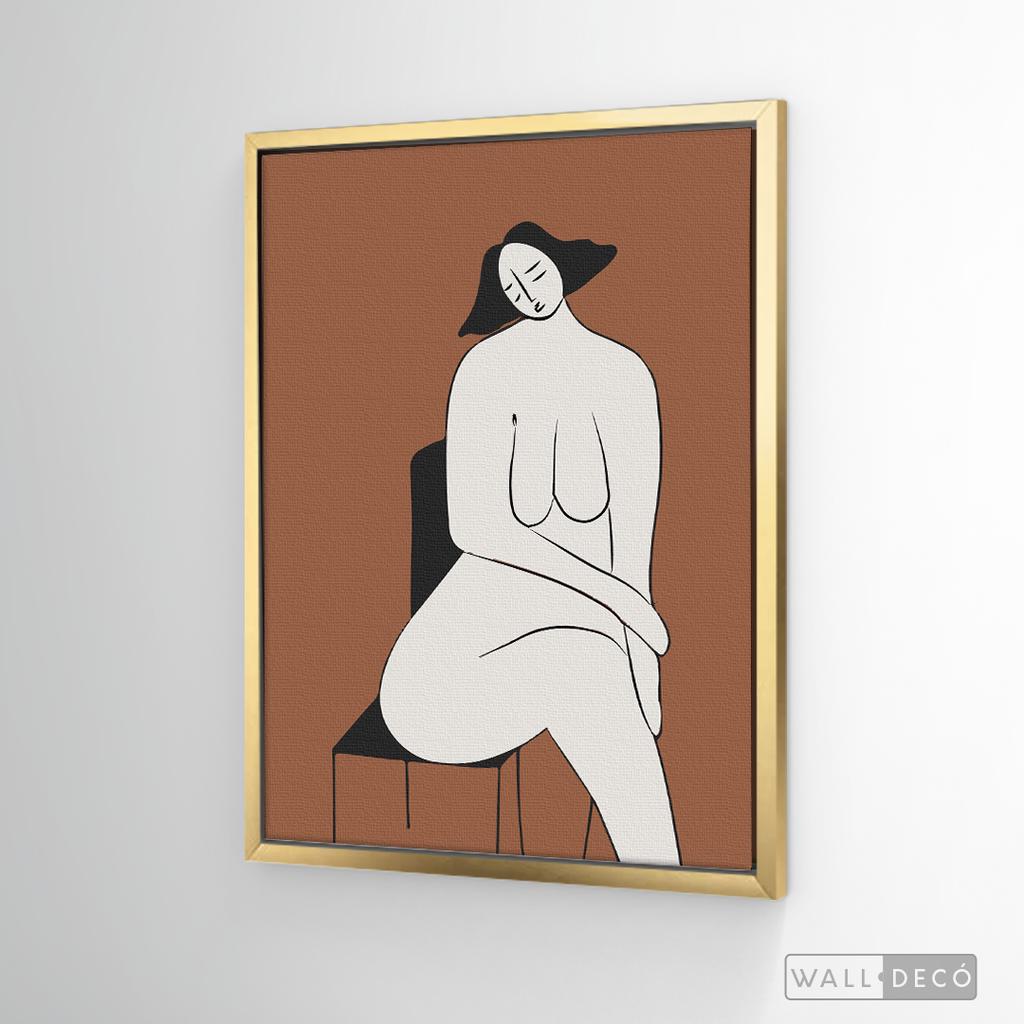 Cuadro Minimalista Figura Humana Dos