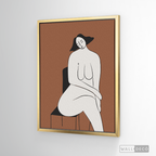 Cuadro Minimalista Figura Humana Dos