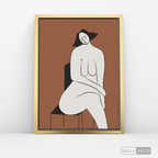 Cuadro Minimalista Figura Humana Dos
