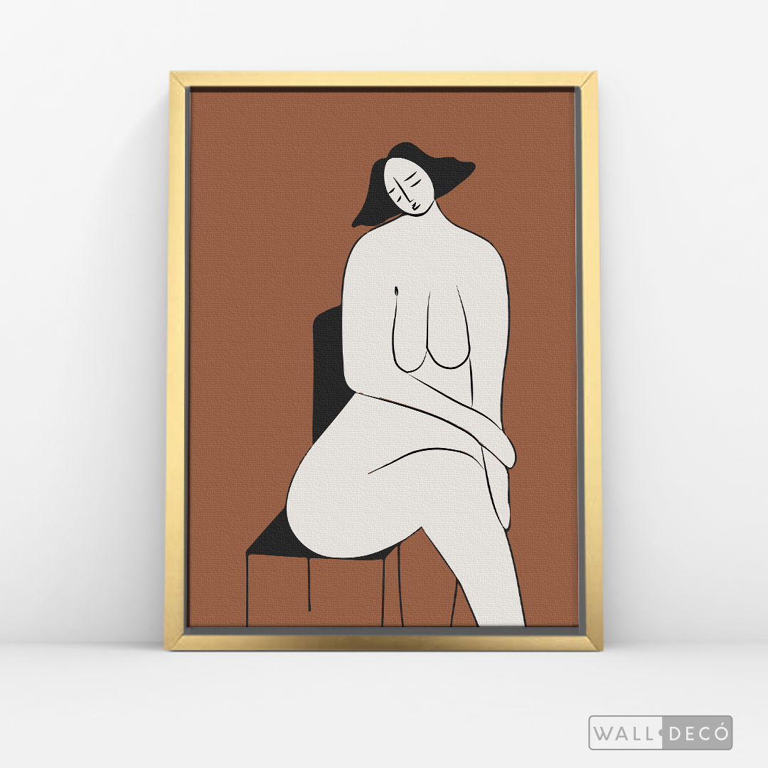 Cuadro Minimalista Figura Humana Dos