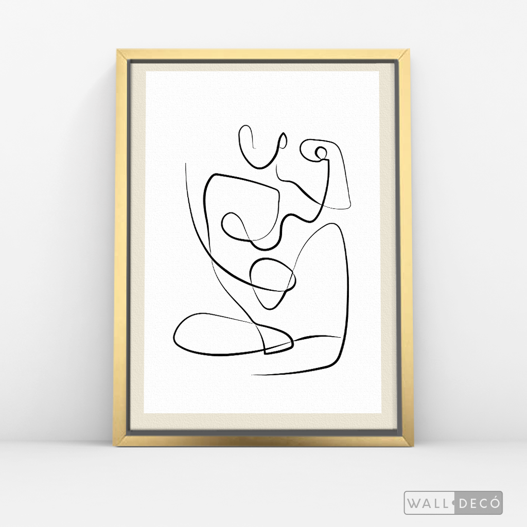 Cuadro Minimalista Figura Humana
